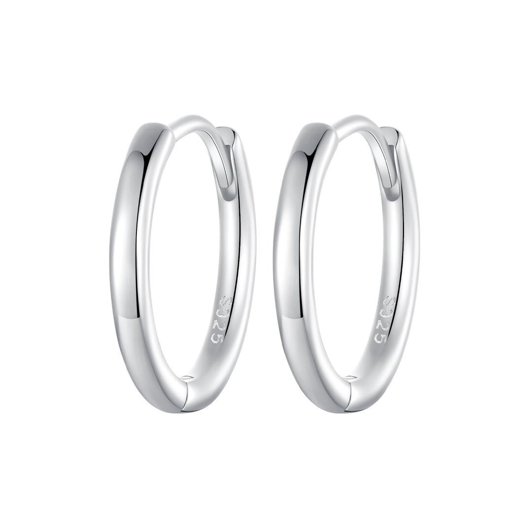925 Sterling Silver &amp; White Gold Plated Earrings for Women
