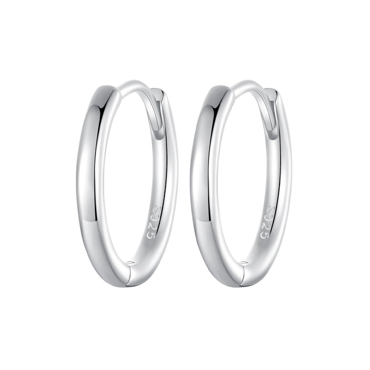 925 Sterling Silver &amp; White Gold Plated Earrings for Women