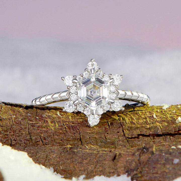 925 Sterling Silver White Gold Plated Ring with Pavé Set CZ, Size 6.0