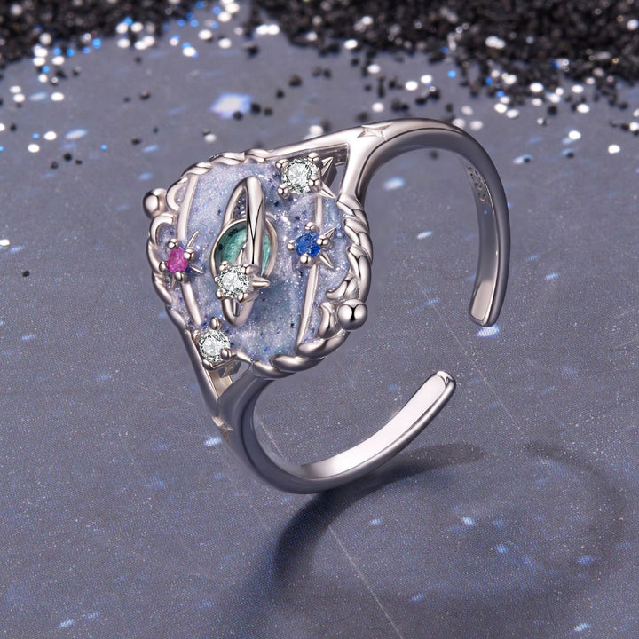 925 Sterling Silver Pendant 1.5*1.2 cm with Enamel and CZ for Women