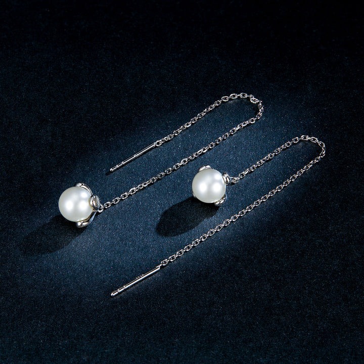 925 Sterling Silver Earrings with Quality Shell Pearl