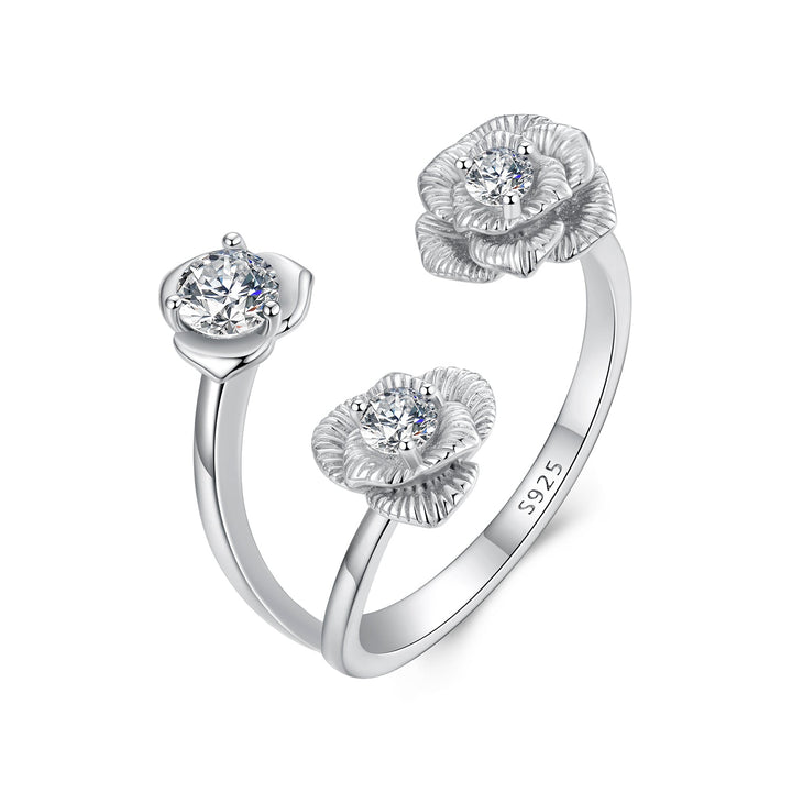 925 Sterling Silver 0.8cm Pavé Setting CZ Ring