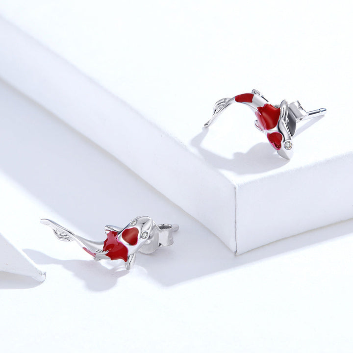 925 Sterling Silver Plated Earrings with Pavé Setting CZ for Women