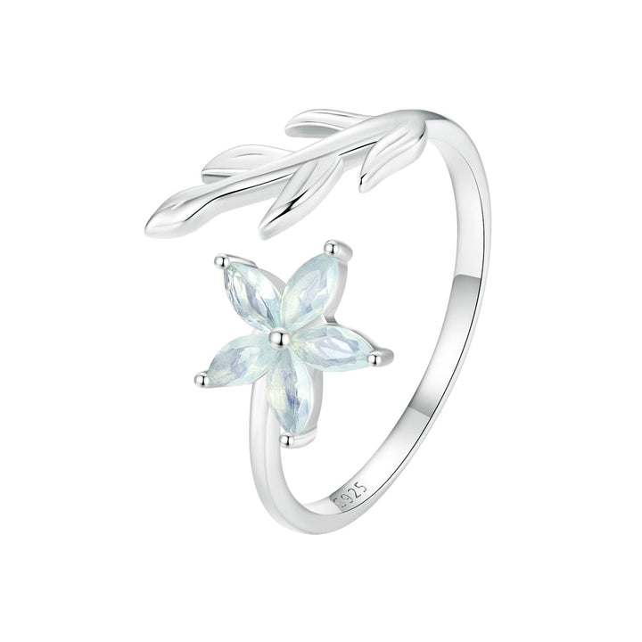 925 Sterling Silver &amp; Opal Ring for Women