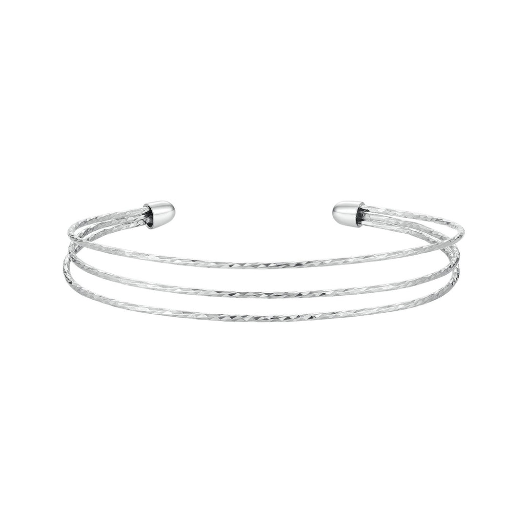 925 Sterling Silver White Gold Plated Bracelet for Women
