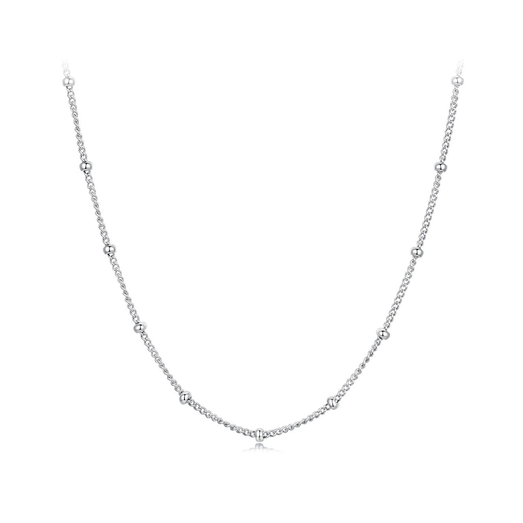 925 Sterling Silver Plated Platinum 45cm Necklace for Women
