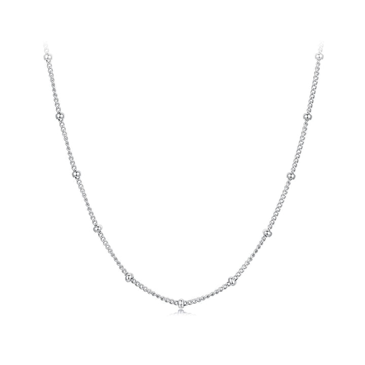 925 Sterling Silver Plated Platinum 45cm Necklace for Women