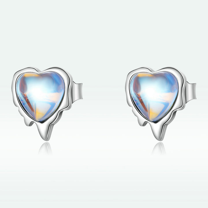 925 Sterling Silver Moonstone Earrings for Women