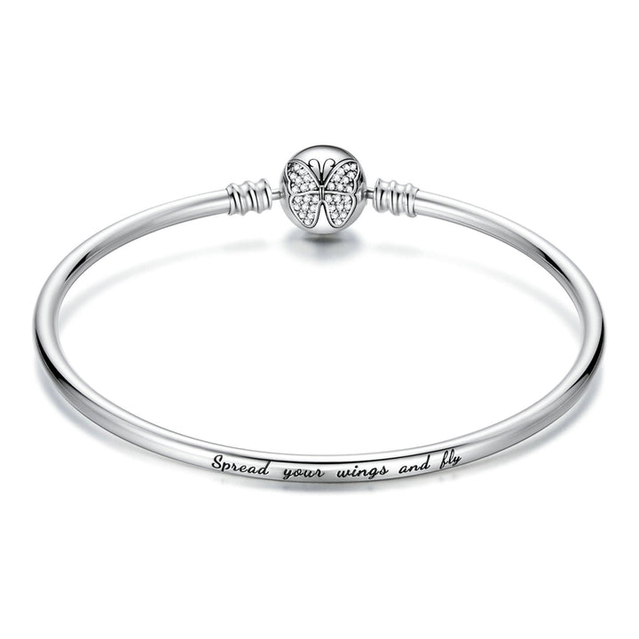 925 Sterling Silver 17.0 cm Oxidized CZ Bracelet for Women