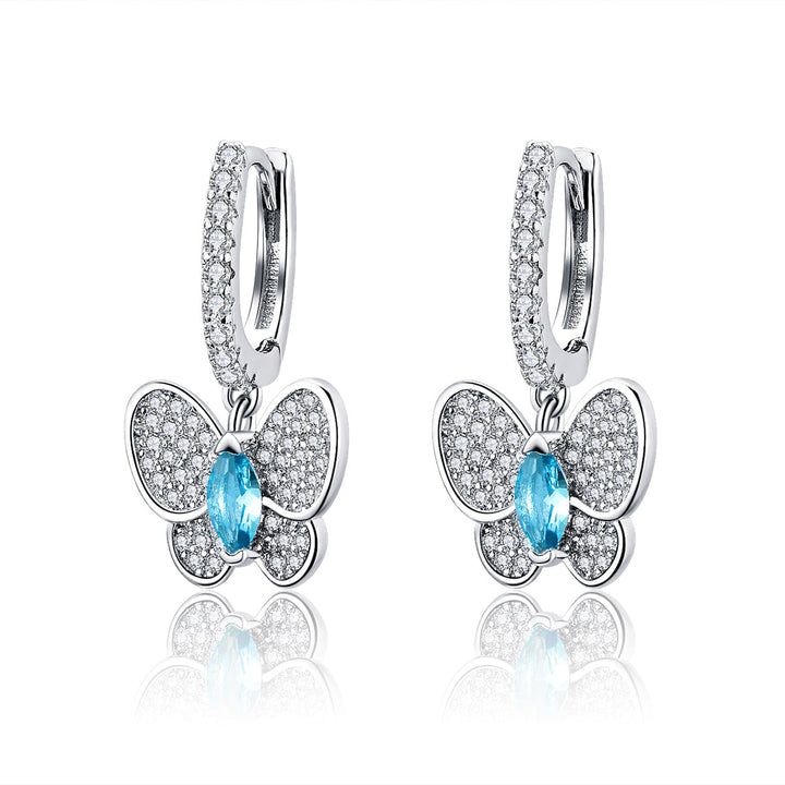 925 Sterling Silver Earrings with Pavé Setting CZ for Women