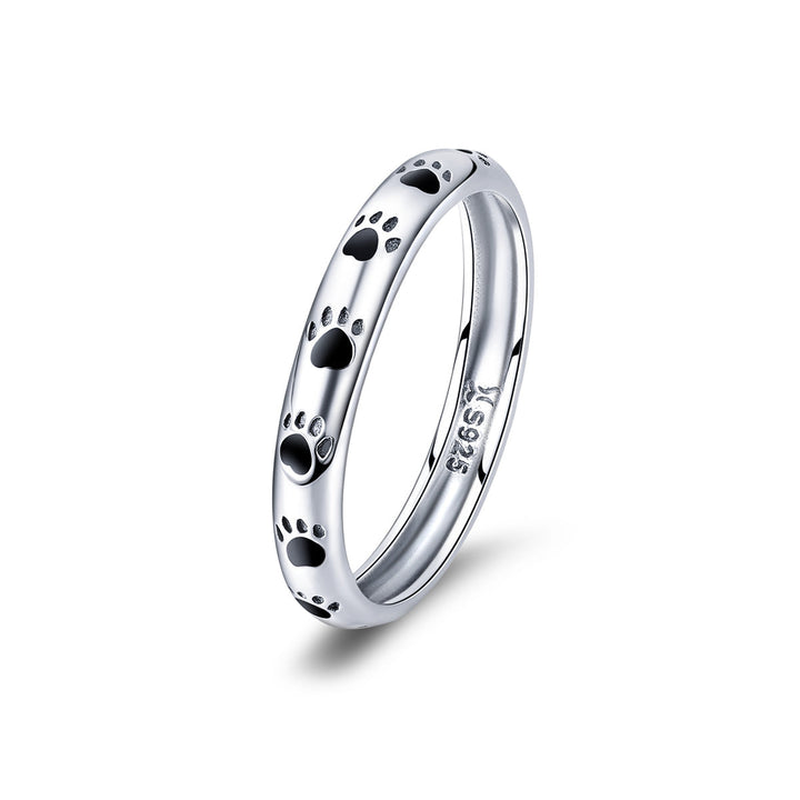 925 Sterling Silver Ring for Women - Size 5.0, Width 0.3cm