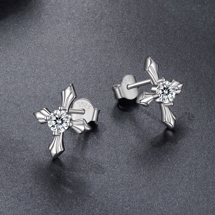 925 Sterling Silver 0.30 Carat Genuine Moissanite Earrings for Women