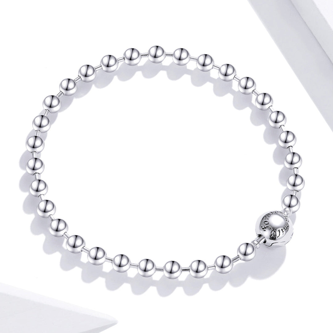 925 Sterling Silver Bracelet 17cm Oxidized &amp; Platinum Plated for Women