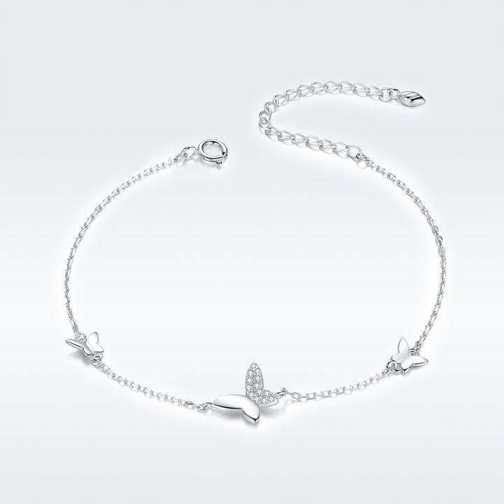 925 Sterling Silver Pavé Setting CZ Bracelet for Women