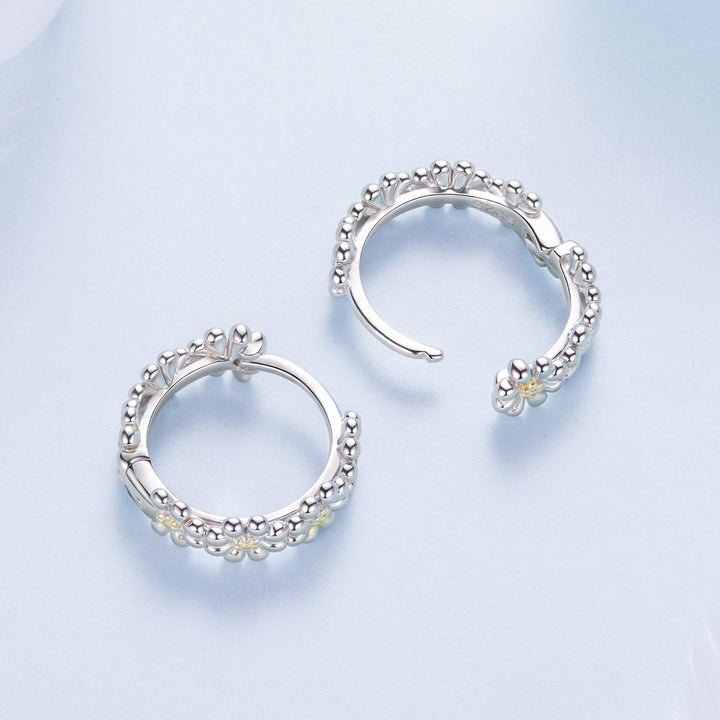 925 Sterling Silver Plated White Gold Earrings for Women