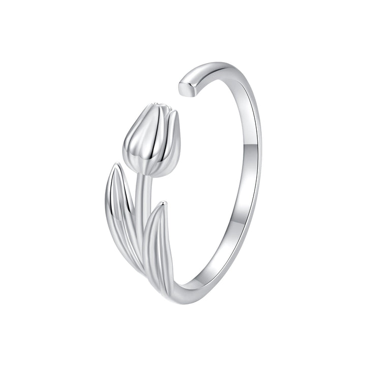 925 Sterling Silver Plated White Gold 0.18cm Rings for Women