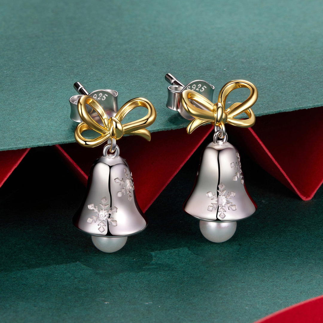 925 Sterling Silver Earrings with Synthetic Pearl, 1.7*0.9cm for Women