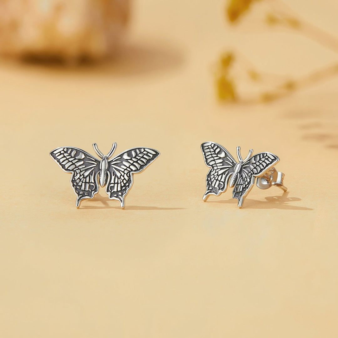 925 Sterling Silver Oxidized Earrings
