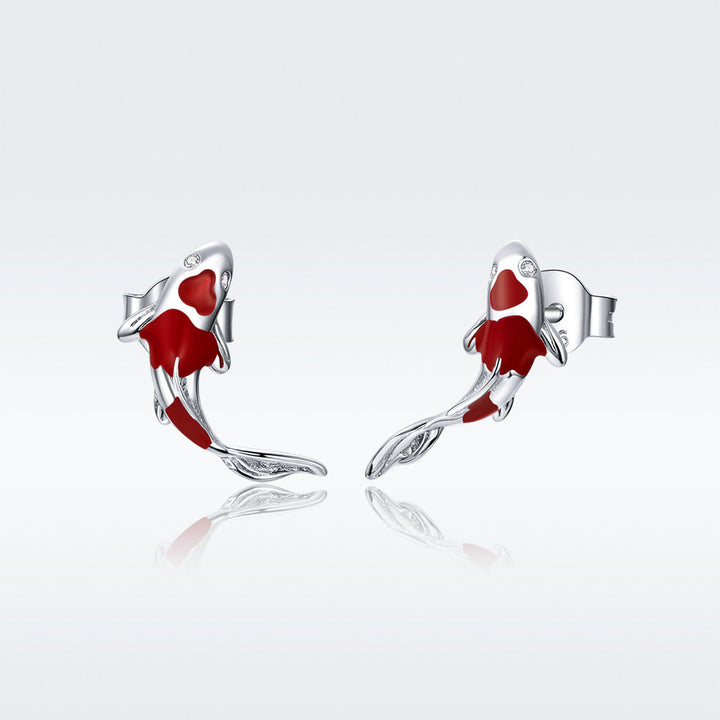 925 Sterling Silver Plated Earrings with Pavé Setting CZ for Women