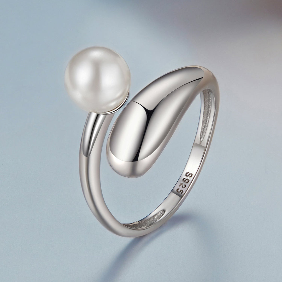 925 Sterling Silver Quality Shell Pearl Ring for Women
