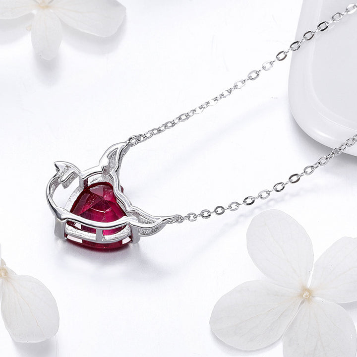 925 Sterling Silver Necklace with 1.5x1.3 cm Pendant for Women