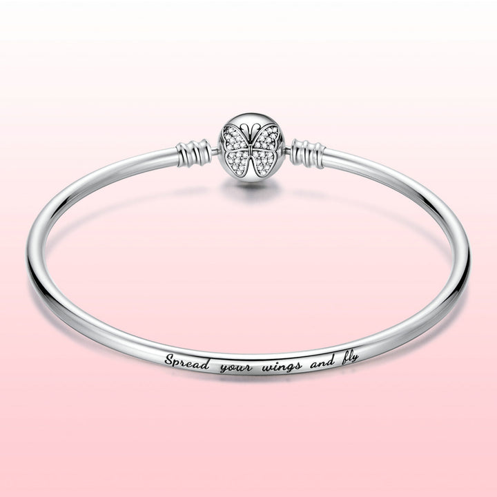 925 Sterling Silver 17.0 cm Oxidized CZ Bracelet for Women