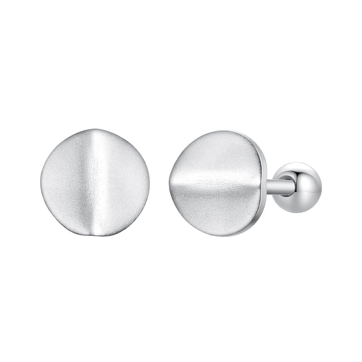 925 Sterling Silver + White Gold Plated Earrings