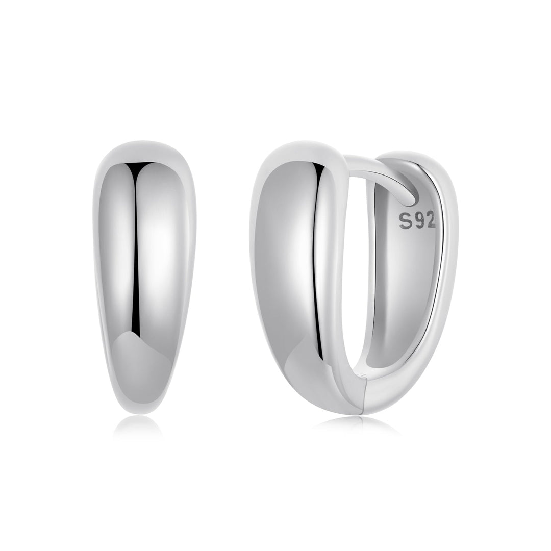 925 Sterling Silver Oxidized Earrings 12x5mm for Women