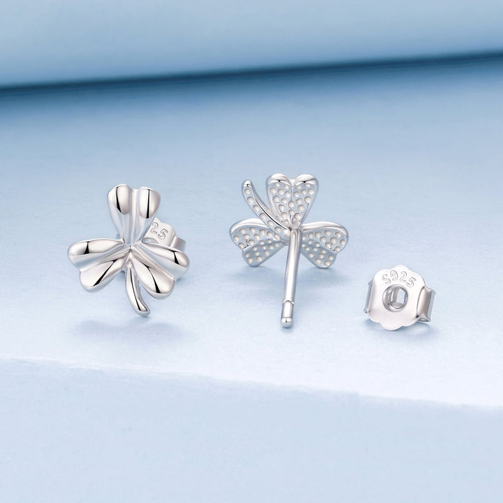 925 Sterling Silver White Gold Plated 0.7cm Earrings for Women