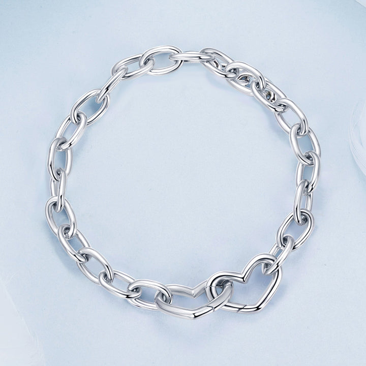 925 Sterling Silver Plated White Gold 19.0 cm Bracelet