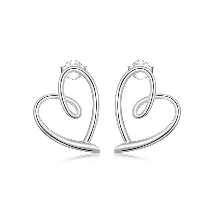 925 Sterling Silver Earrings for Women - 19x14mm, Platinum Plated