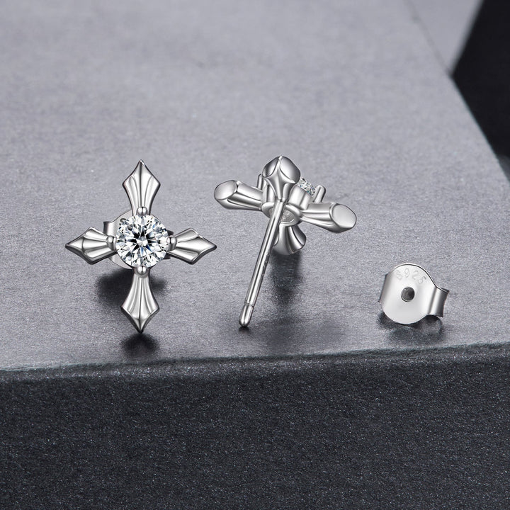 925 Sterling Silver 0.30 Carat Genuine Moissanite Earrings for Women