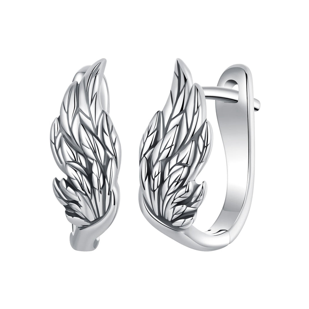 925 Sterling Silver Earrings with Oxidized Finish, 1.3x0.5cm for Women