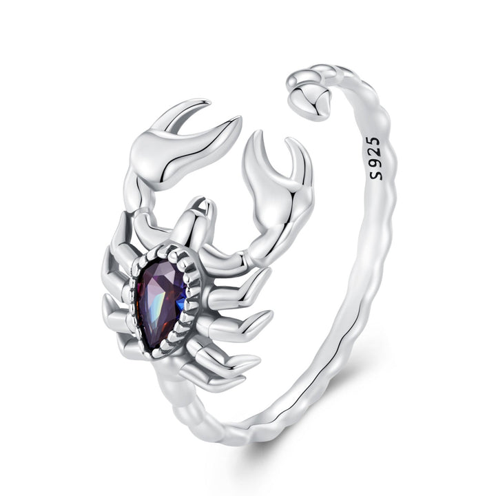 925 Sterling Silver Pavé CZ Oxidized Silver Ring 1.9mm Style E
