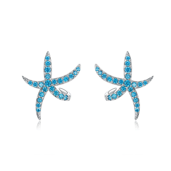 925 Sterling Silver Earrings with Pavé Setting CZ, 1.6*1.9cm for Women