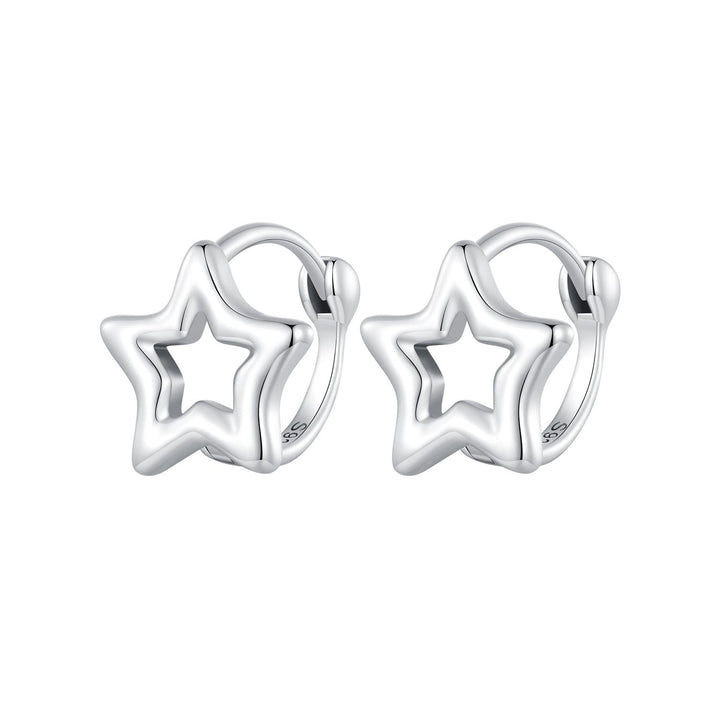 S925 Oxidized Silver 1cm Earrings for Women