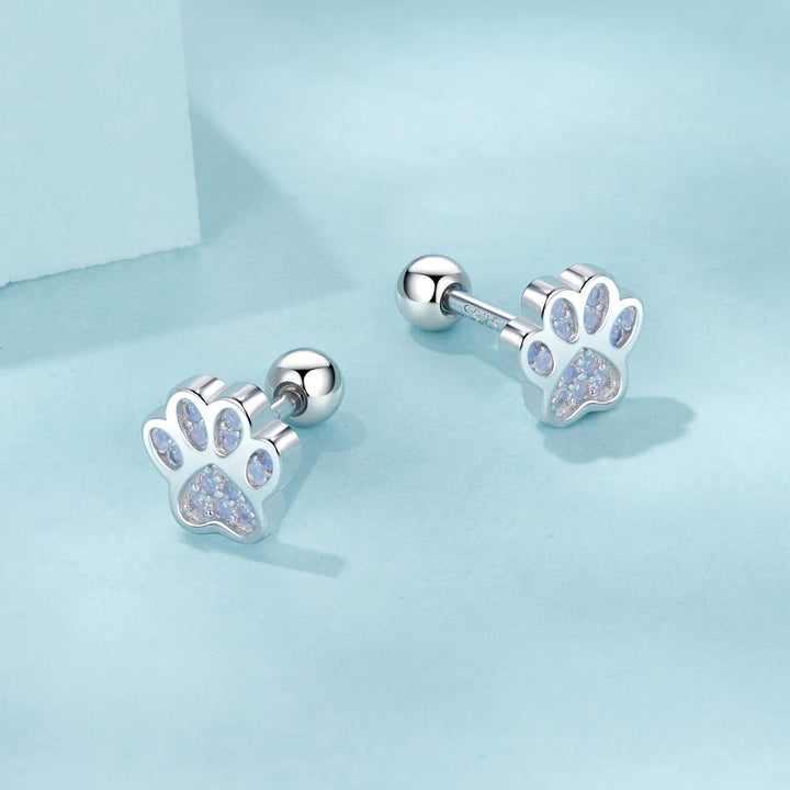 925 Sterling Silver Nano Opal Stone Earrings 6mm
