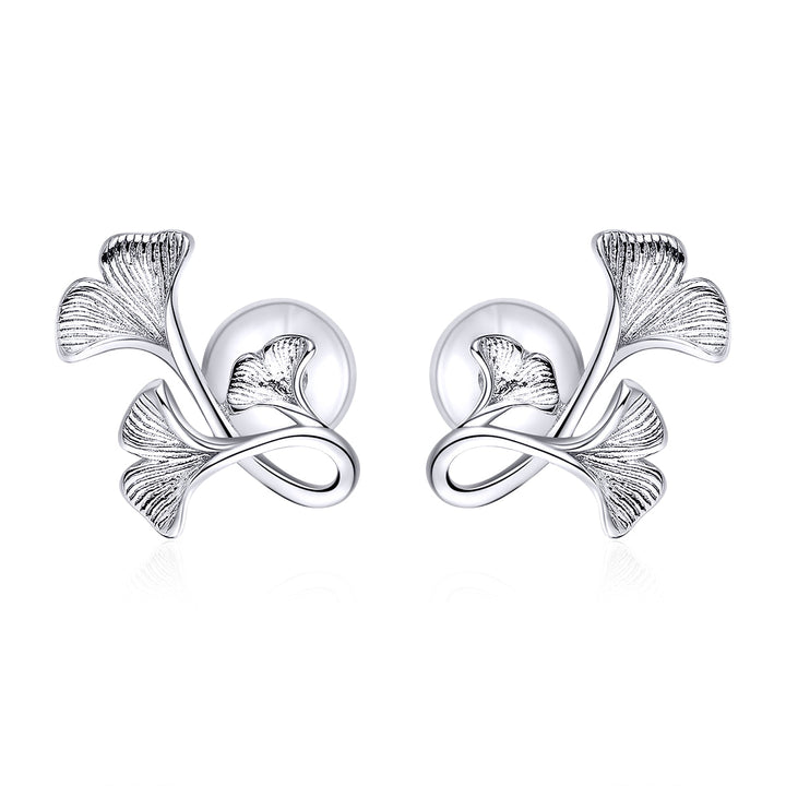 925 Sterling Silver Plated Platinum Wiredrawing Earrings