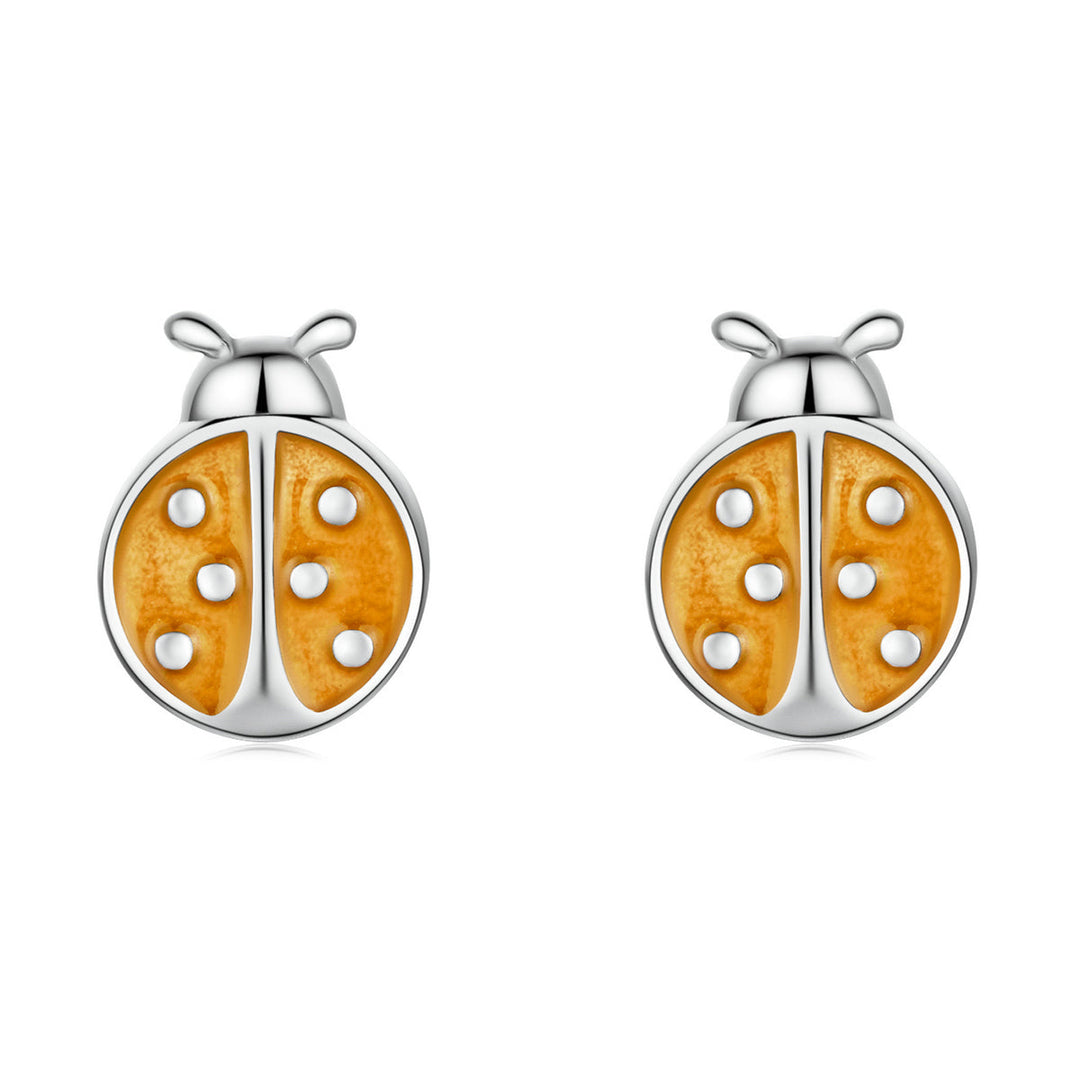 S925 Sterling Silver Enamel Earrings for Women