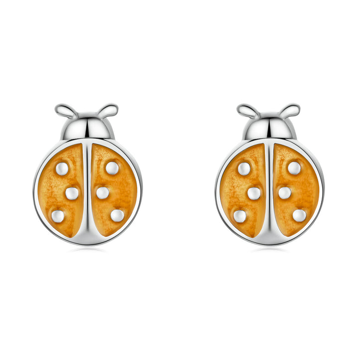 S925 Sterling Silver Enamel Earrings for Women