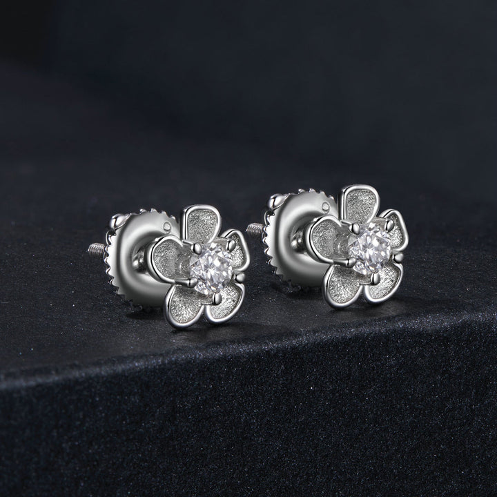 S925 Sterling Silver 3.00 Carat Moissanite Earrings for Women