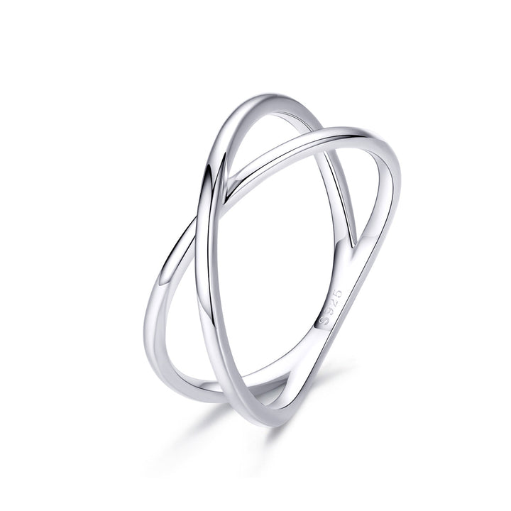 925 Sterling Silver Plated Platinum Ring Size 5.0 for Women