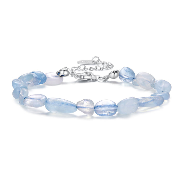 925 Sterling Silver Crystal Bracelet 15+6cm for Women