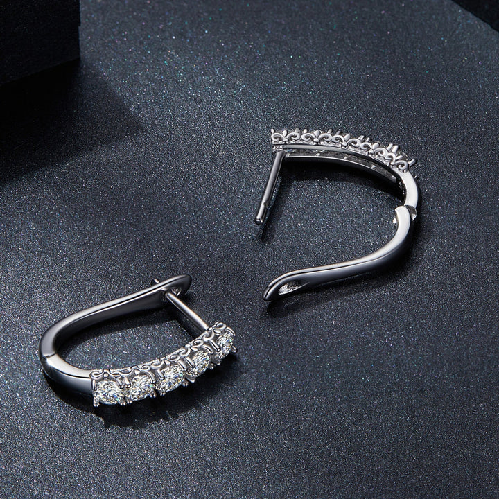 S925 Sterling Silver Moissanite Earrings 0.30 Carat for Women