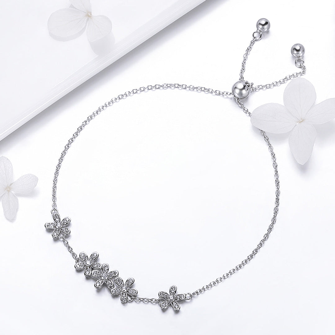 925 Sterling Silver Bracelet 22cm for Women