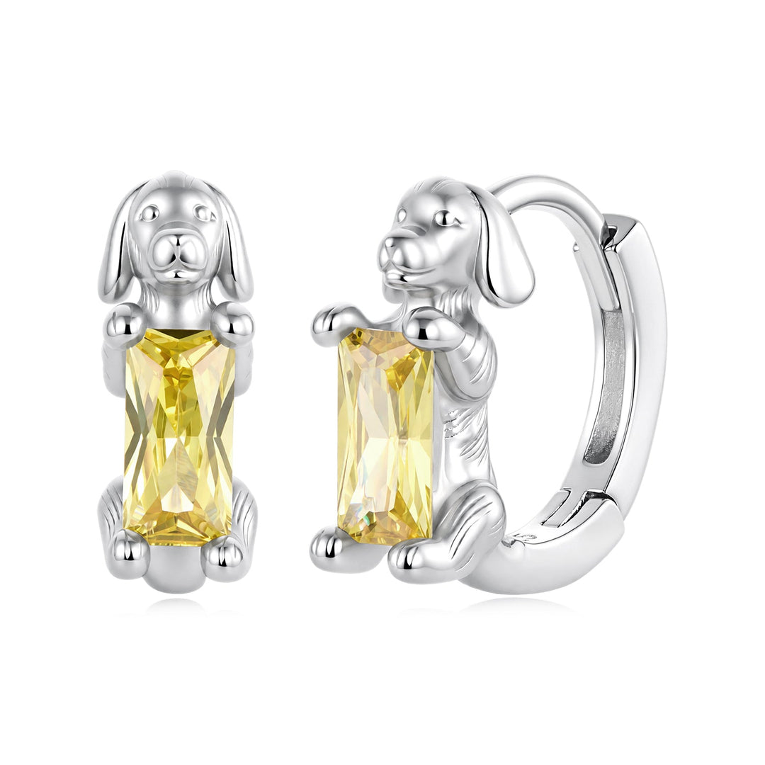 925 Sterling Silver White Gold Plated CZ Pavé 1.2x0.4cm Hoop Earrings for Women