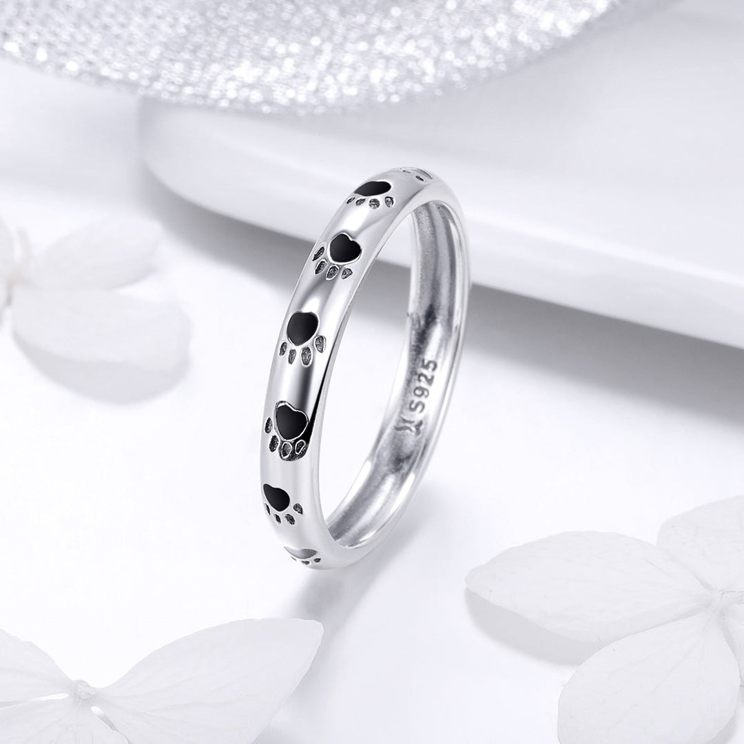 925 Sterling Silver Ring for Women - Size 5.0, Width 0.3cm
