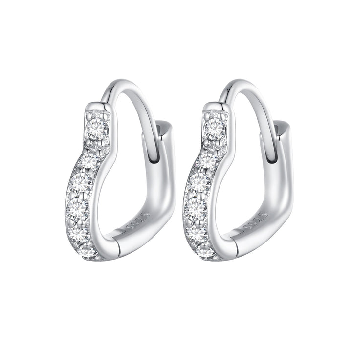 925 Sterling Silver Earrings with Pavé Setting CZ for Women