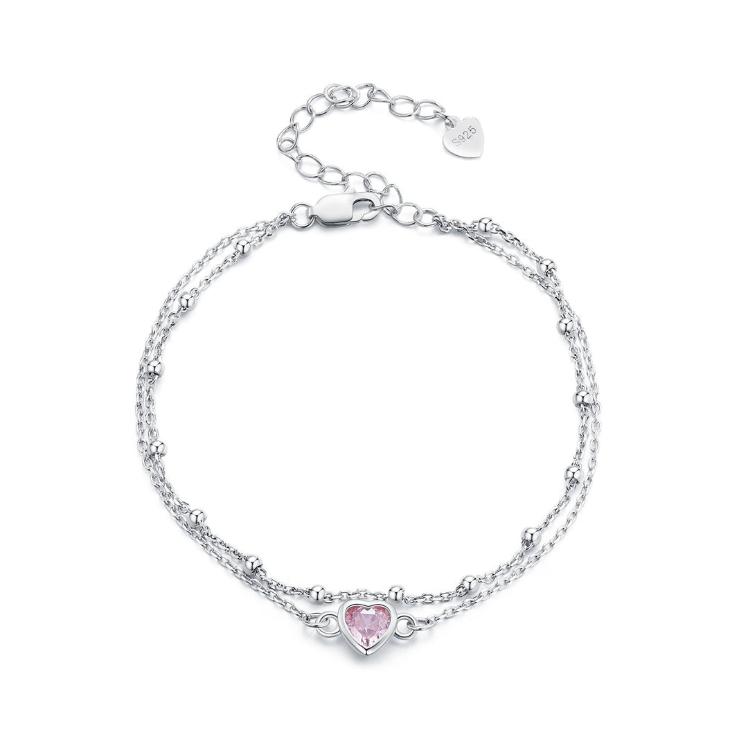 S925 Sterling Silver Pavé CZ Plated Bracelet for Women