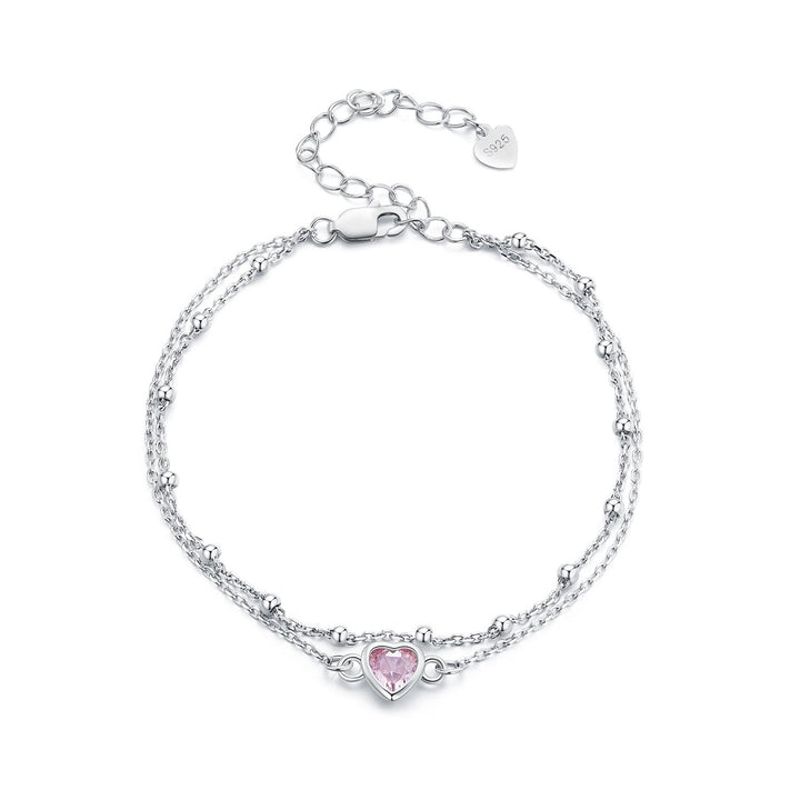 S925 Sterling Silver Pavé CZ Plated Bracelet for Women
